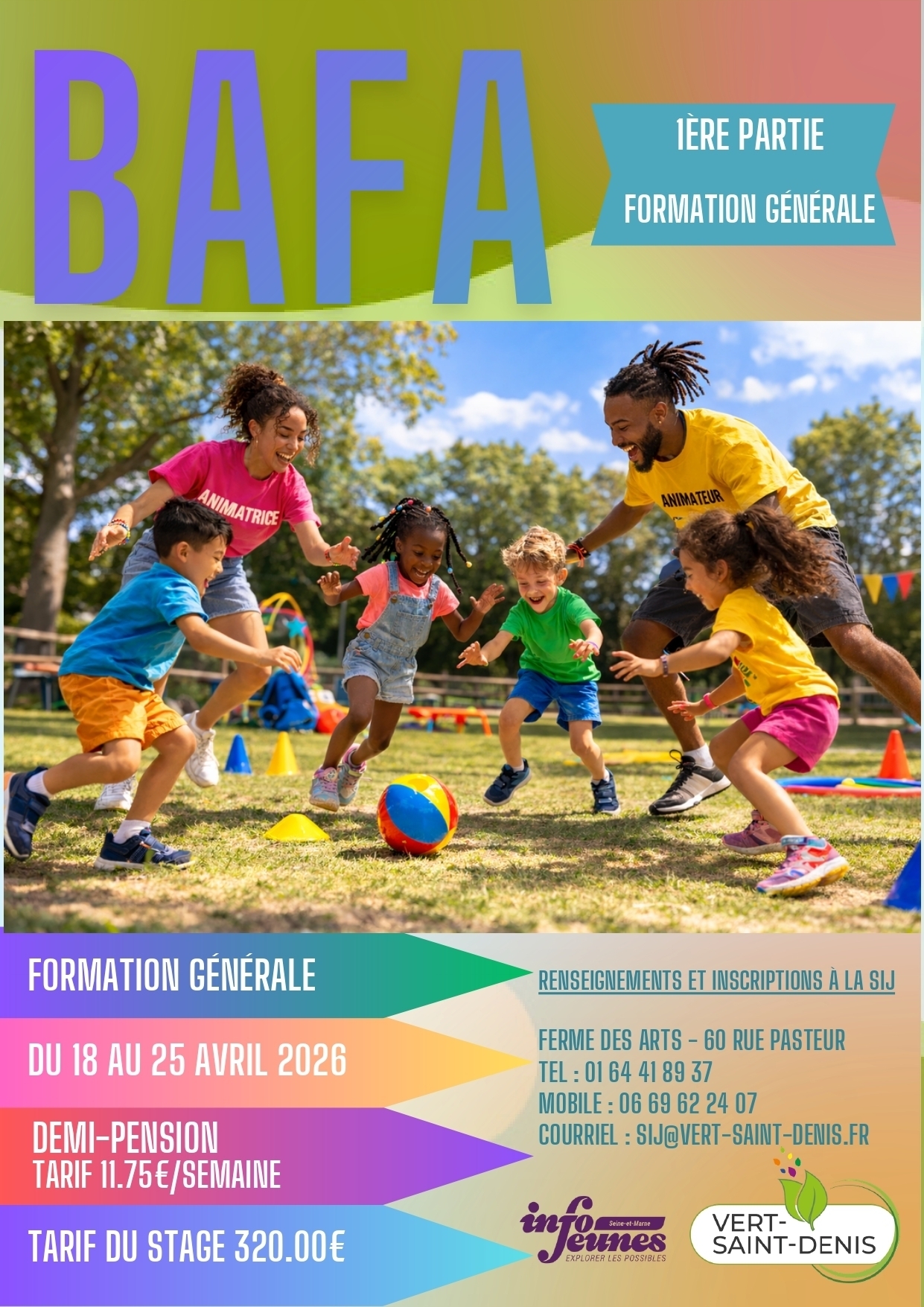 Affiche BAFA 1 du 18 au 25 avril