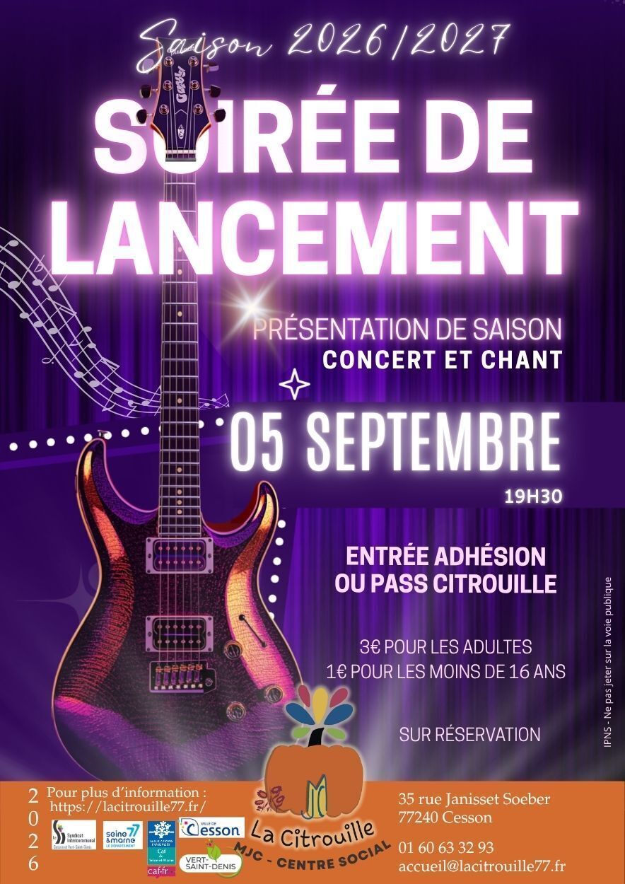 affiche lancement citrouille