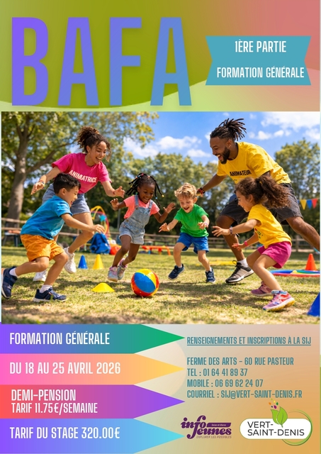 Affiche BAFA 1 du 18 au 25 avril