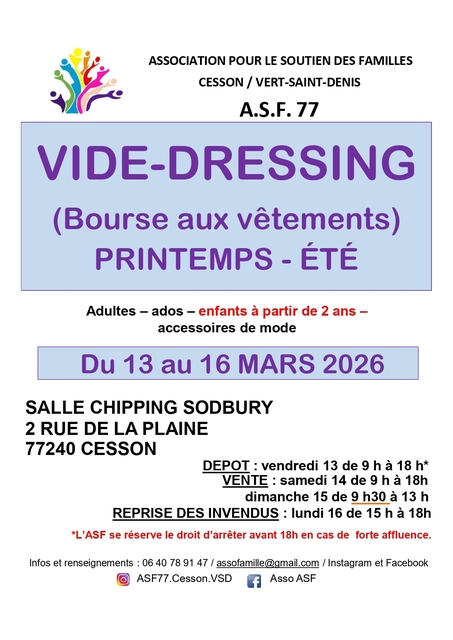 Affiche bourse aux vêtements