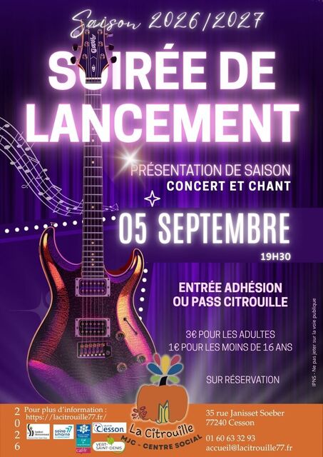 affiche lancement citrouille