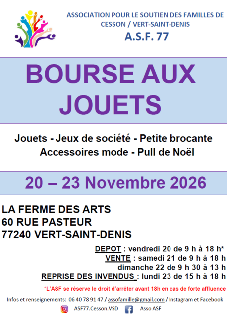 Bourse aux jouets
