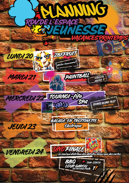 programme jeunesse printemps 2026