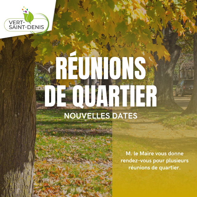 Réunions de quartier