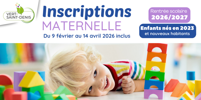SLIDER INSCRIPTIONS MATERNELLE