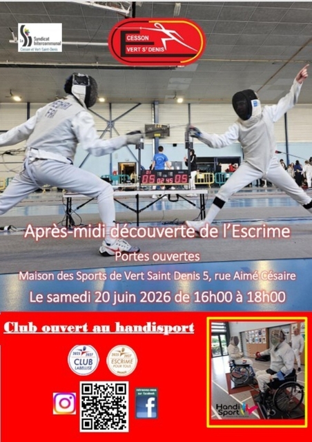 Visuel découverte de l'escrime