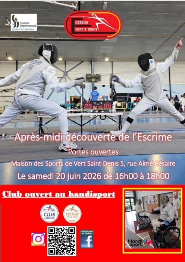 Visuel découverte de l'escrime